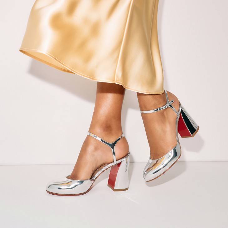 Jane Pump 85 mm Pumps Specchio leather Silver Women Christian Louboutin United States