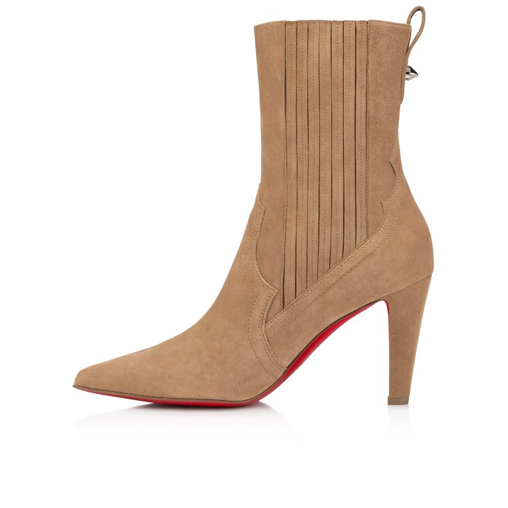 Santigag - 85 mm Low boots - Veau velours - Lionne - Women Santigag - 85 mm Low boots - Veau velours - Lionne - Women