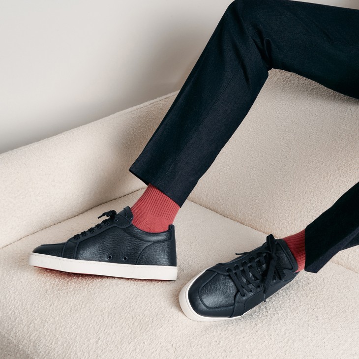Rantulow Sneakers Calf leather Marine Men Christian Louboutin United States