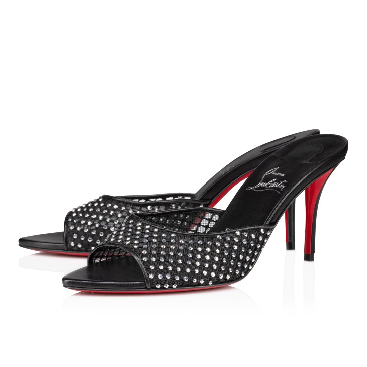 Louboutin black strass sale