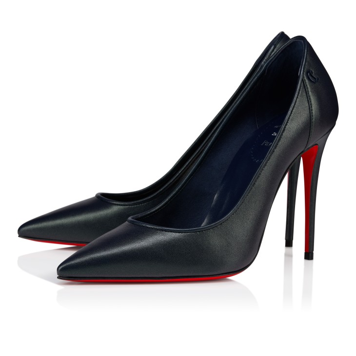 Christian　Louboutin　フラット　パンプス　リボン　スリッポン Christian Louboutin クリスチャンルブタン デニムリボン