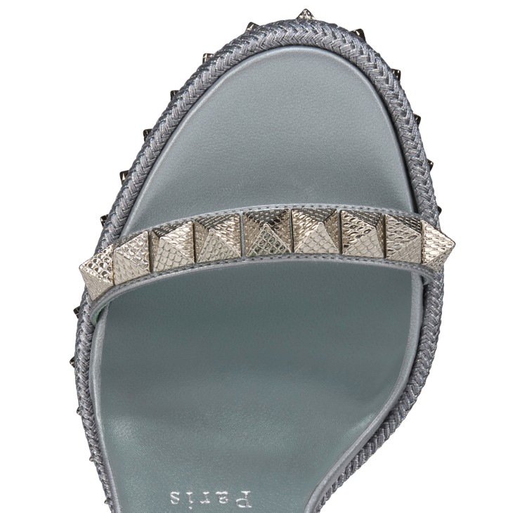 Pyraclou - 110 mm Espadrilles - Iridescent nappa leather