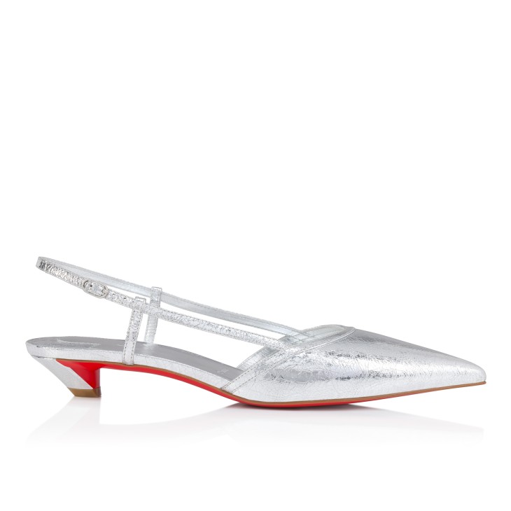 サンダル・ミュール MAGDA BUTRYM SS25 Rosetta slingback (540425 SILVER) Women's Shoes | Magda Butrym | Official Womenswear Luxury