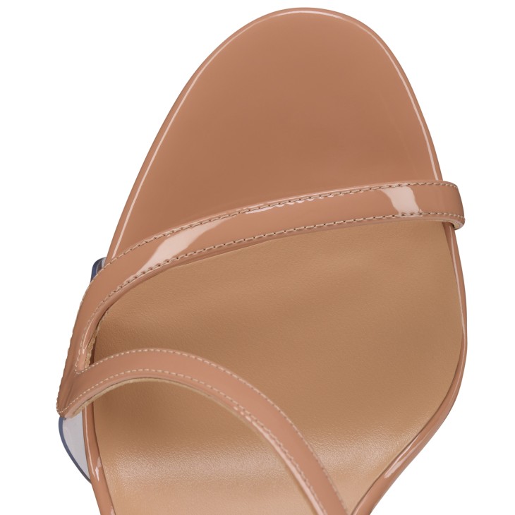 Rosa Z - 100 mm Sandals - Patent calf leather - Blush - Women