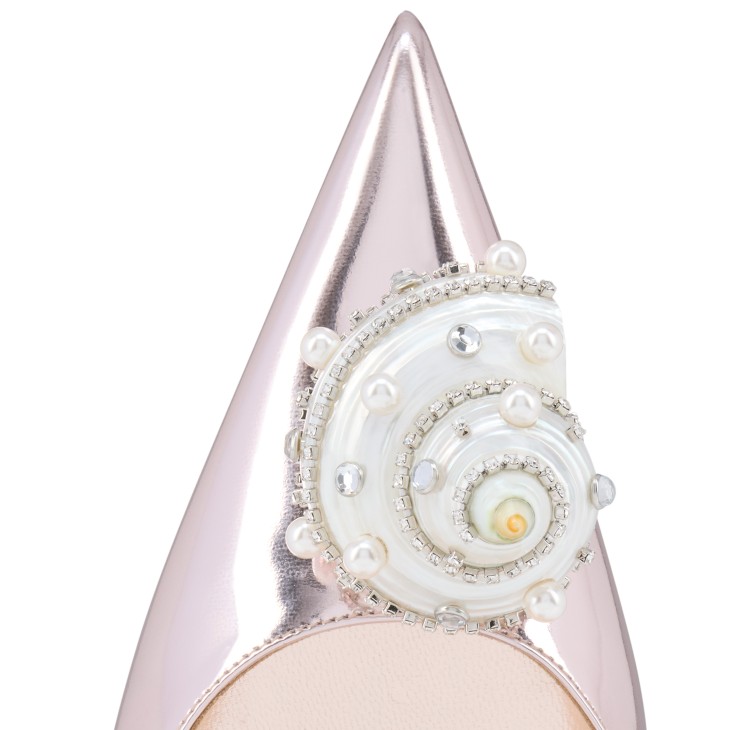 Kate Max O Shelley - 100 mm Slingback pumps - Laminated calf