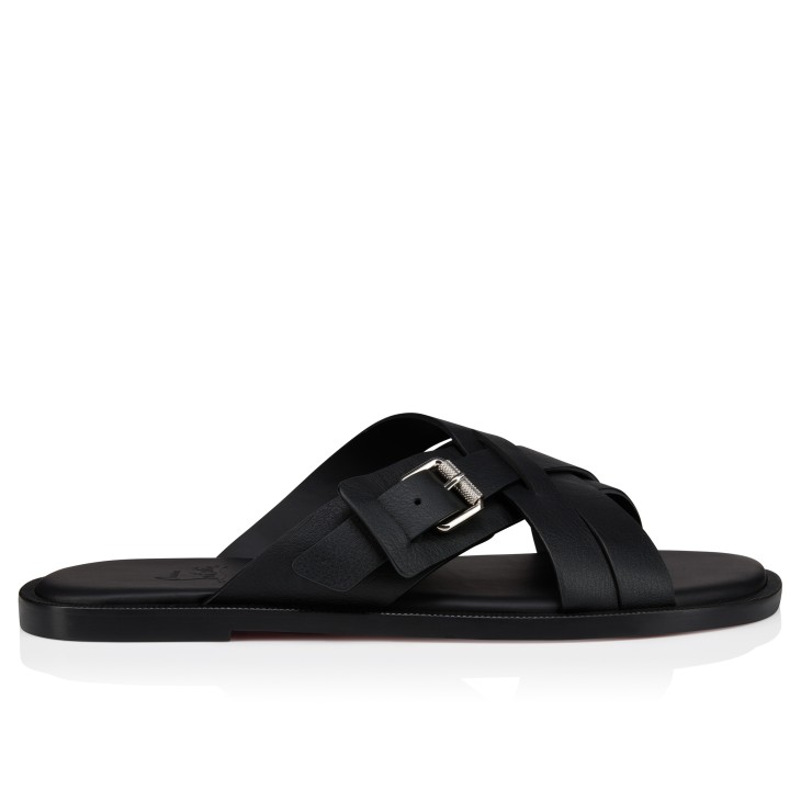 サンダル KJACQUES Men Sandals GARNIK H SNOIR CC Black Jackson sandal | Hermès USA