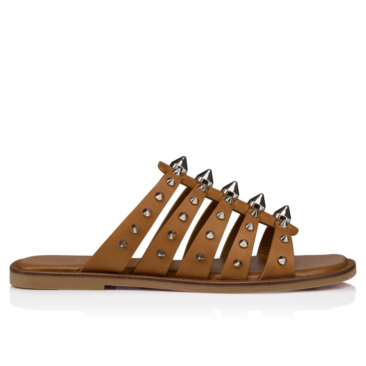 サンダル・ミュール CARVEN FW25 Carven Garnier Knotted Mules (6252161225 DEEP) Sculpted heeled mules in patent leather in - vermillon