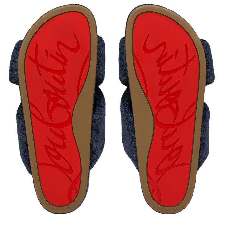 ChristianLouboutinクロスストラップミュールBizzuロゴ コットン Bizzu - Mules - Sponge cotton - Loubi - Men - Christian