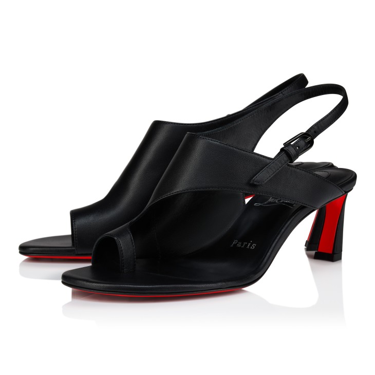 送料関税込■Christian Louboutin■O Condora 65 レザーサンダル Condora Mule - 85 mm Mules - Lamb nappa leather - Black