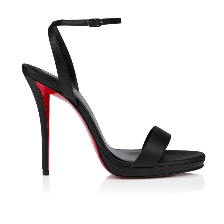 サンダル Christian Louboutin Sandals Black Sandaloo - 130 mm Sandals - Patent calf leather - Black
