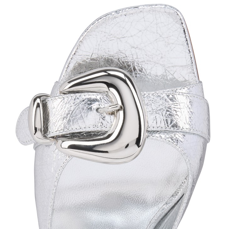 Minny Bubble Mule - 70 mm Mules - Laminated calf leather