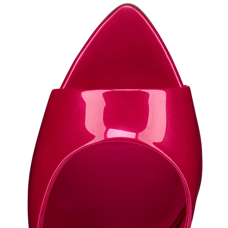 Miss Z Mule - 100 mm Mules - Pearlescent patent calf leather