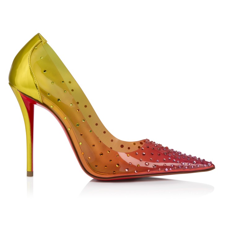Christian Louboutin High Heels MISS GENA Black Bronze suede