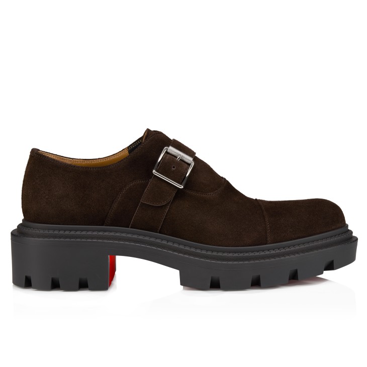 Oxyford College - Monk-Straps - Reversed calf leather - Café - Men