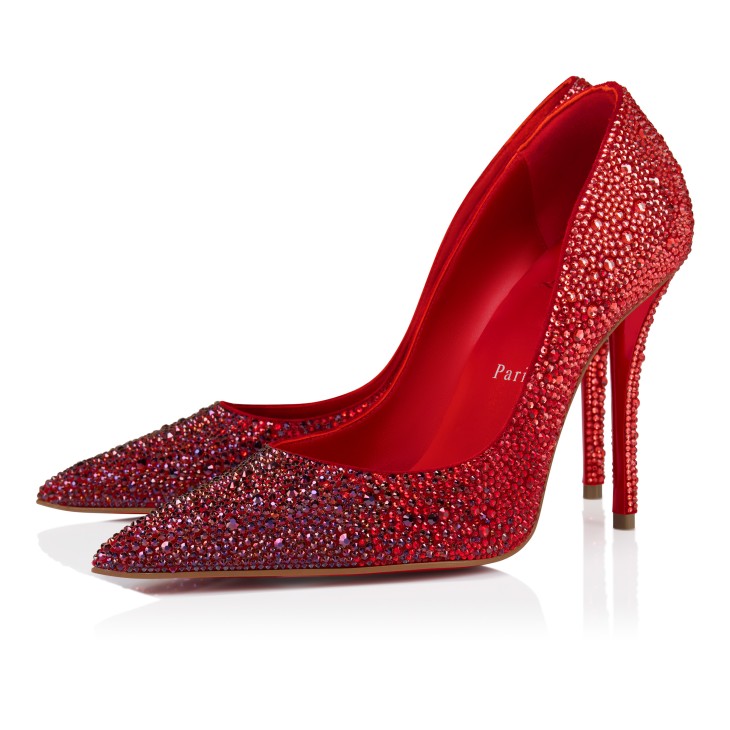 Christian Louboutin ヒール Miss Z Degrastrass - 100 mm Pumps - Veau velours and strass