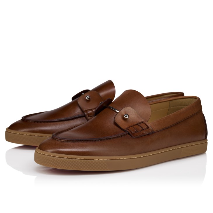 Chambeliboat - Boat Shoes - Patinated calf leather - Havane - Men