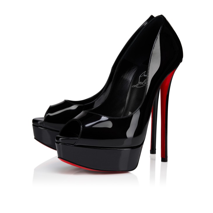 Lady Z - 160 mm Pumps - Pearlescent calf leather - Black - Women