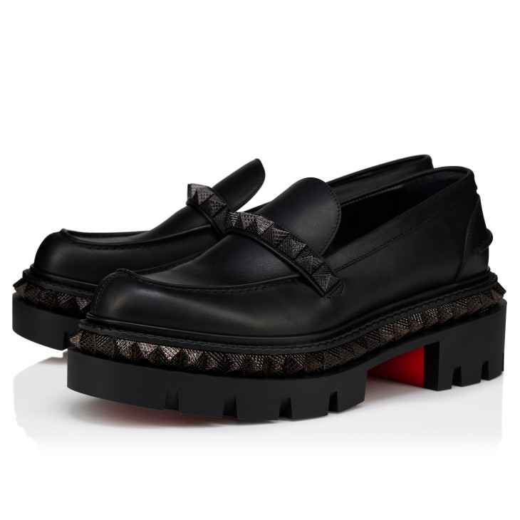 St Roch Pyraclou - Loafers - Waxed calf leather - Black - Women