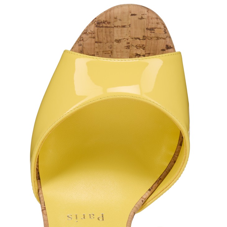 Sandaloo - 130 mm Strappy sandals - Patent calf leather - Vanilla