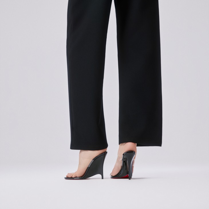 Solo Zee - 100 mm Mules - TPU and patent leather - Black - Women