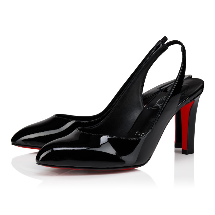 （Y)クリスチャンルブタン PUMP 85 PATENT CALF 39 Fannylove Sling - 85 mm Slingback pumps - Patent calf leather