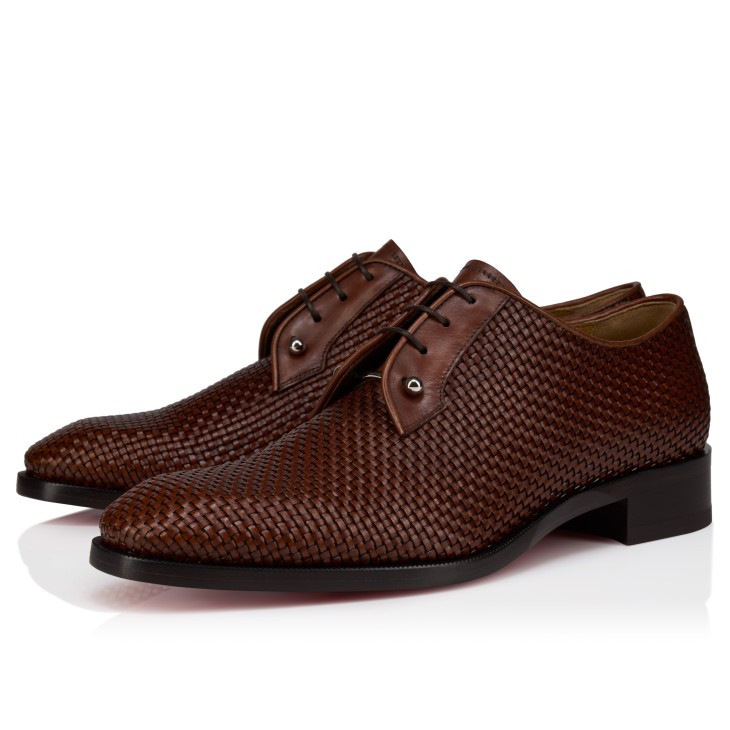 Chambeliss - Derbies - Braided calf leather and patinated calf