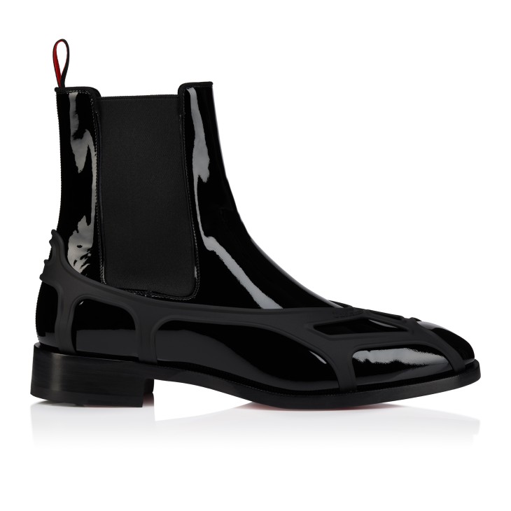 クリスチャン ルブタン Chelsea Gorp - Boots - Patent calf leather - Black - Men