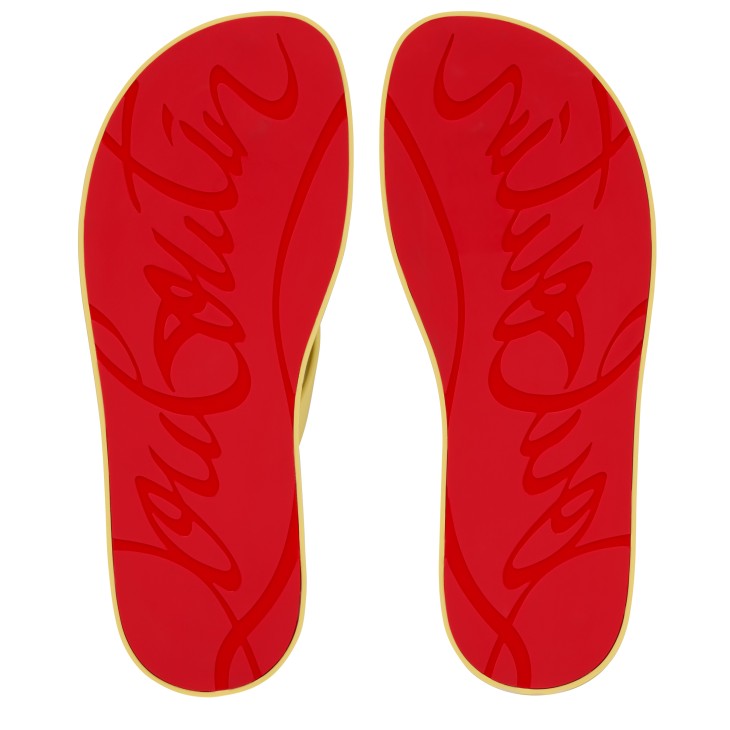 The Christian Louboutin Summer - Thongs - Rubber - Vanilla - Men