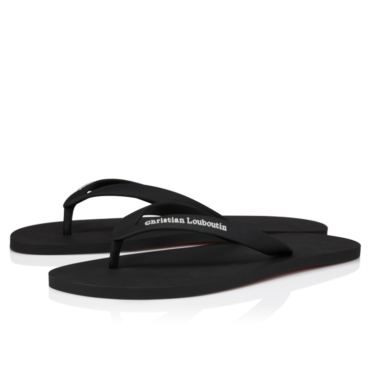 The Christian Louboutin Summer - Thongs - Rubber - Black - Men