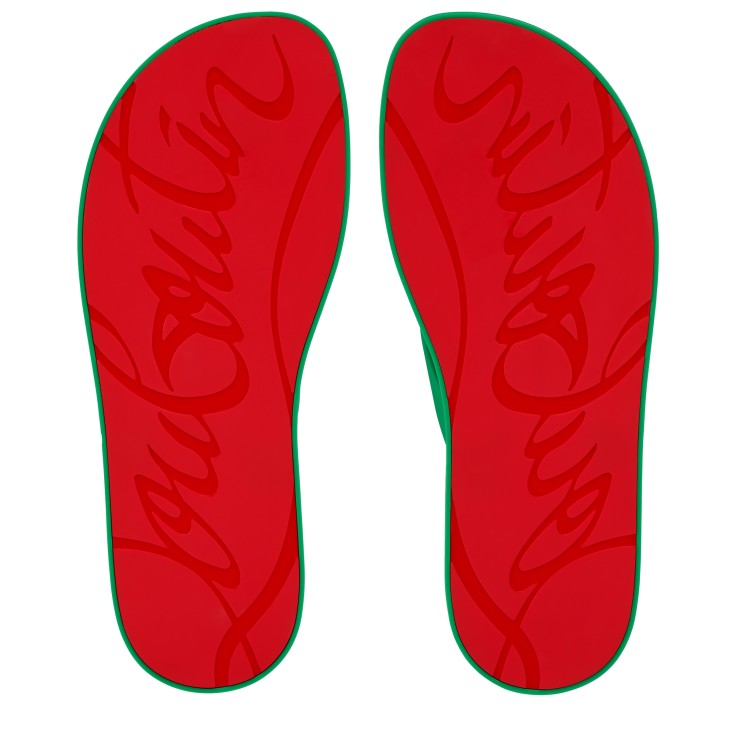 The Christian Louboutin Summer - Thongs - Rubber - Primary Green