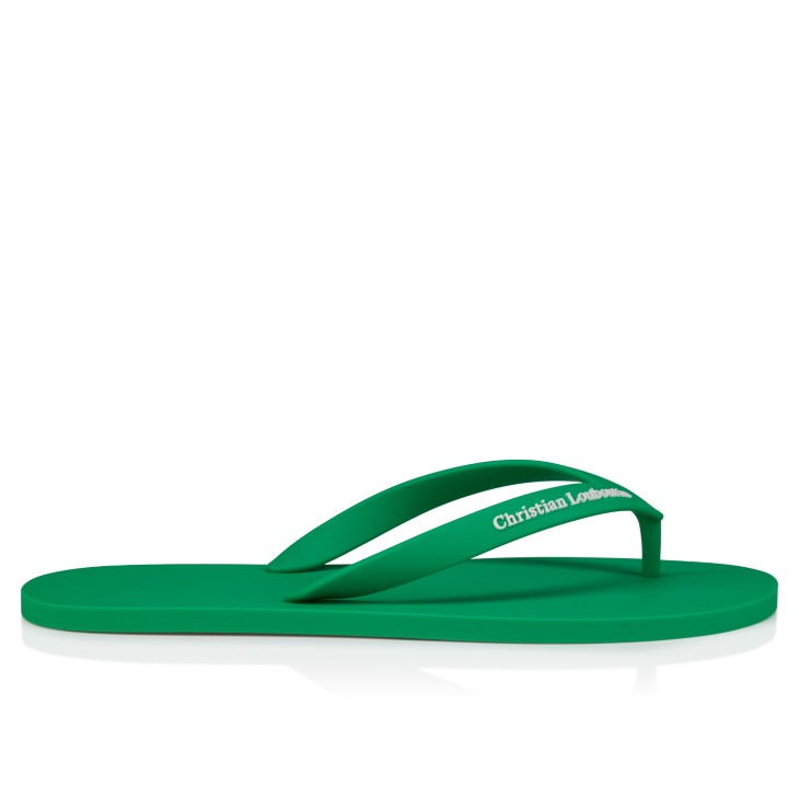 The Christian Louboutin Summer - Thongs - Rubber - Primary Green