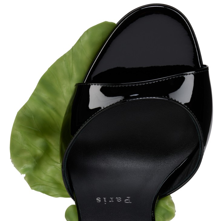 Einsnail On The Feet Mule - 100 mm Mules - Patent calf leather