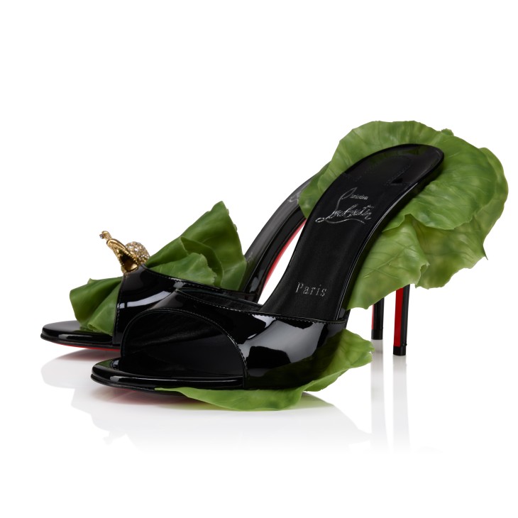 Einsnail On The Feet Mule - 100 mm Mules - Patent calf leather