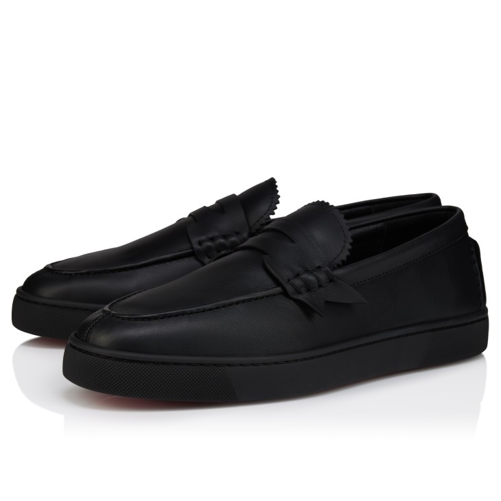 The Harold I - Boat shoes - Reversed calf leather - Black - Men