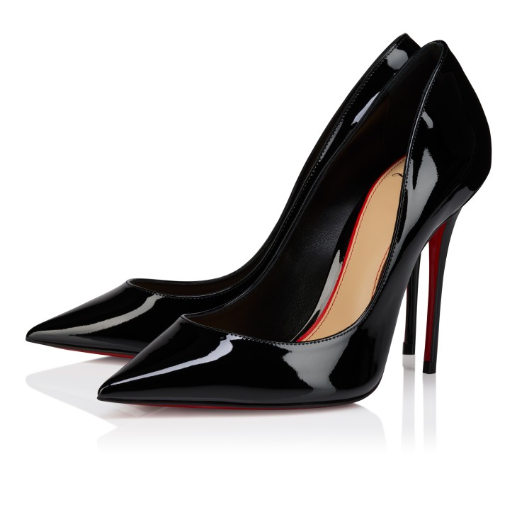 La Pigalle - 100 mm Pumps - Patent calf leather - Black - Women