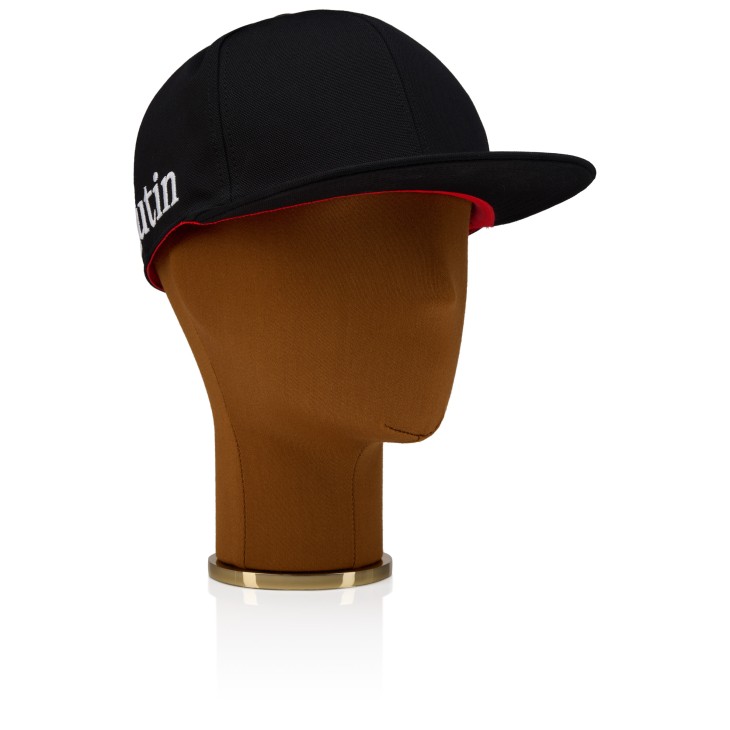 クリスチャンルブタン/CHRISTIAN LOUBOUTIN 帽子 メンズ CAPITO キャップ BLACK/BLACK/BLACK 3235320-0021-B260 _0410ff Canopy - Baseball Cap - Cotton - Black - Christian Louboutin