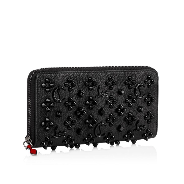 Panettone - Wallet - Grained calf leather and spikes Loubinthesky