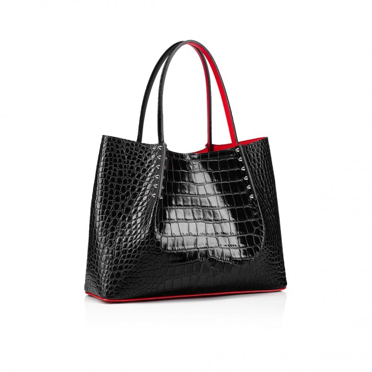 Cabarock mini spiked textured-leather tote