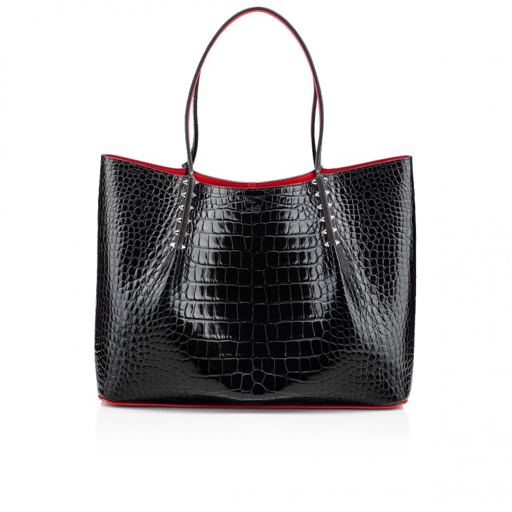 Cabarock large - Tote bag - Alligator embossed calf leather and 