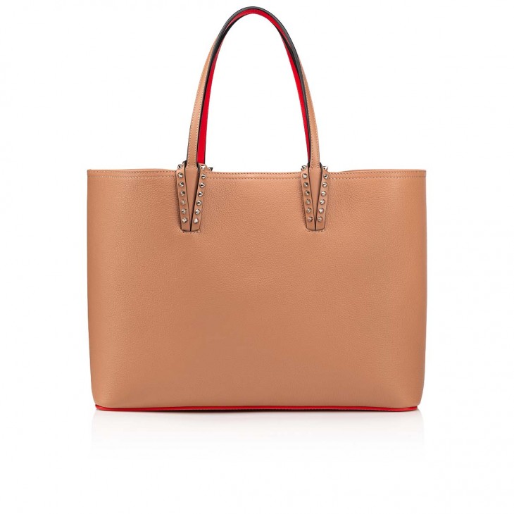 Christian Louboutin Cabata Leather Tote Bag in Natural