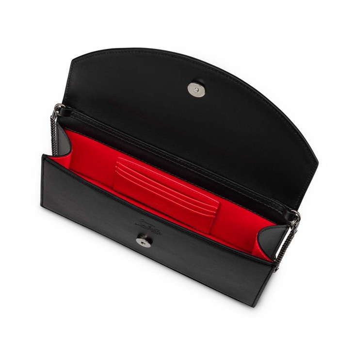 LOUBI54 - Clutch - Calf leather and metal - Black - Christian