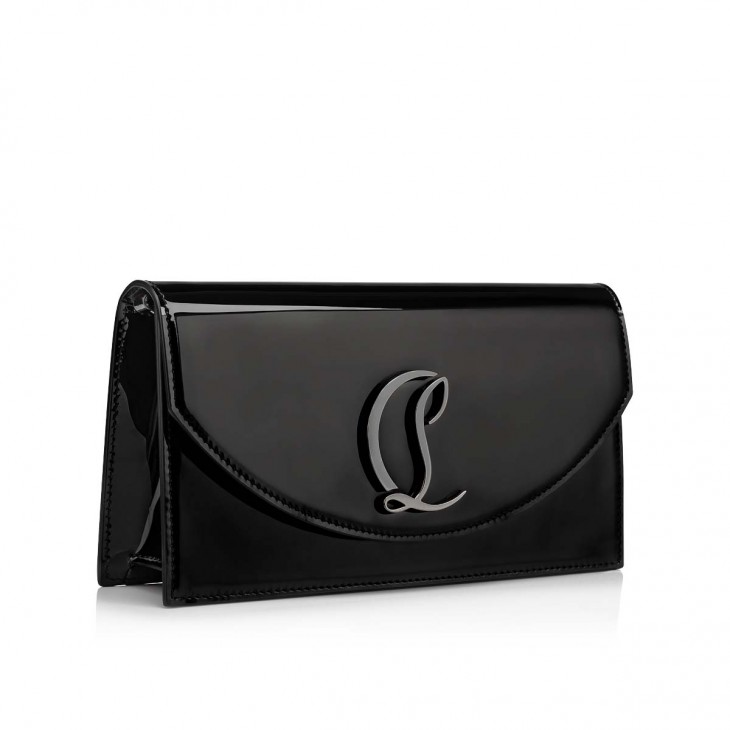 Christian Louboutin Loubi54 Calf Leather Clutch Shoulder Bag