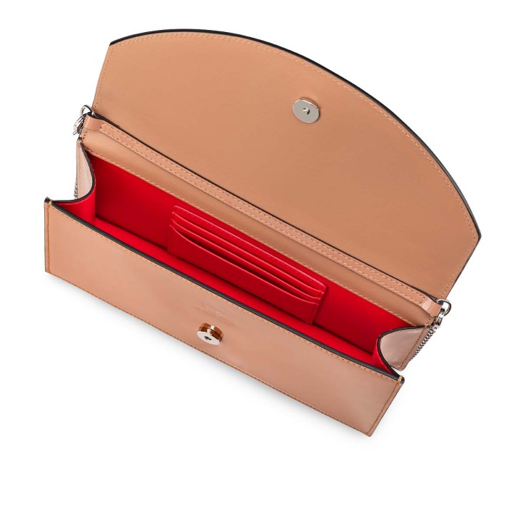 【関税送料込】ルブタン Loubi54 llic レザークラッチ Loubi54 - Clutch - Patent calf and metal - Blush - Christian