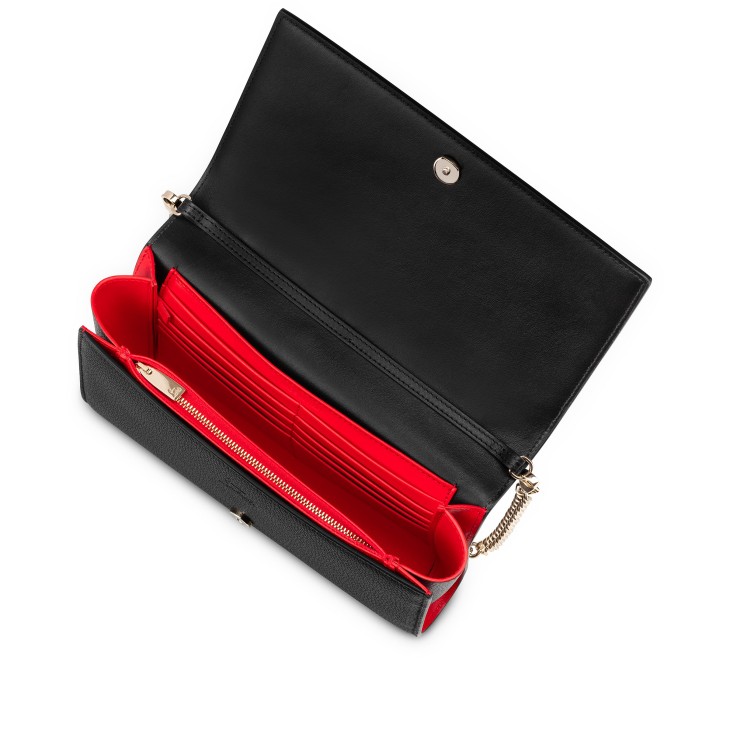 Paloma - Clutch - Grained calf leather and spikes