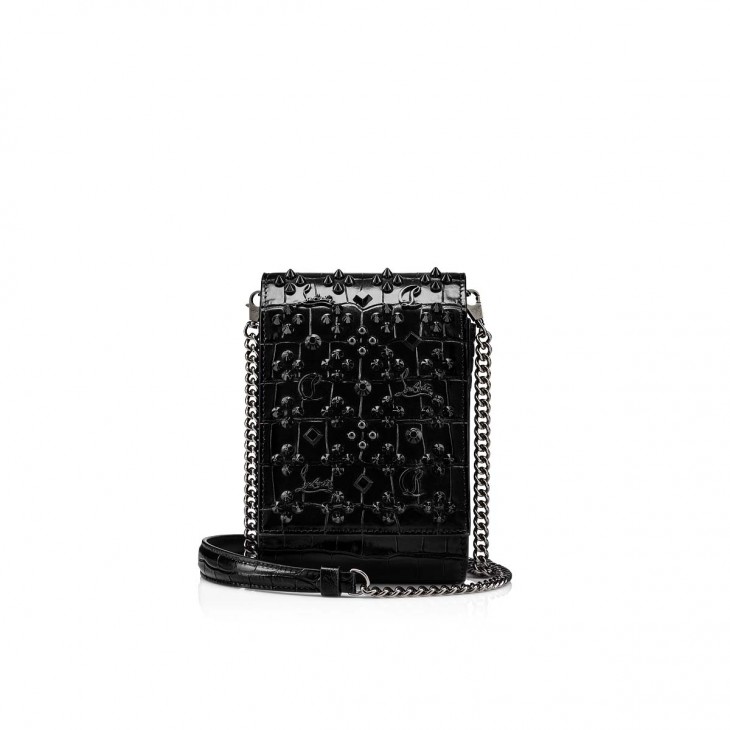 Christian Louboutin Paloma Studded Black Leather Bag