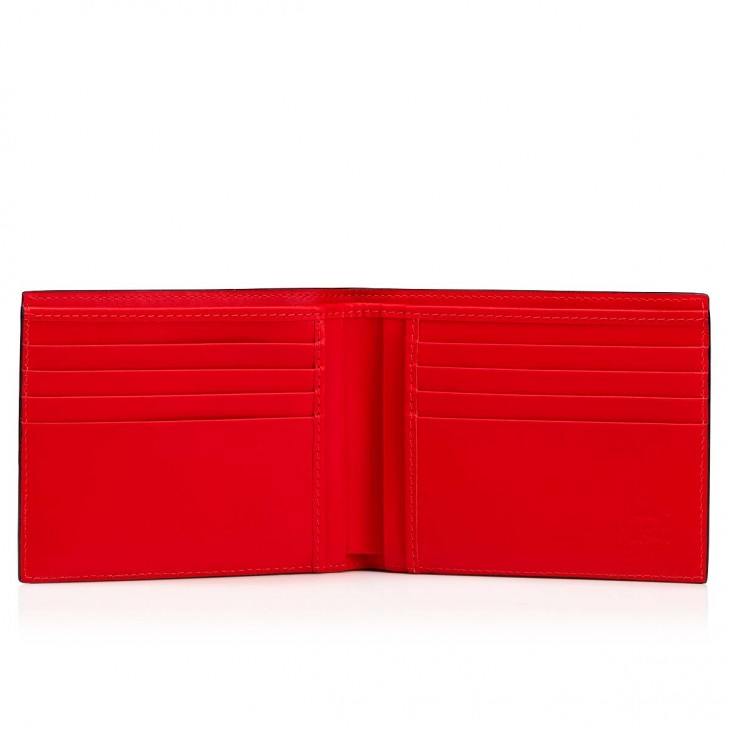 Black - Red Leather Men's Wallet
