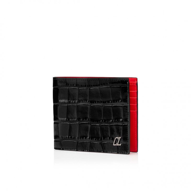 Coolcard - - Embossed calf leather - Black - Christian Louboutin