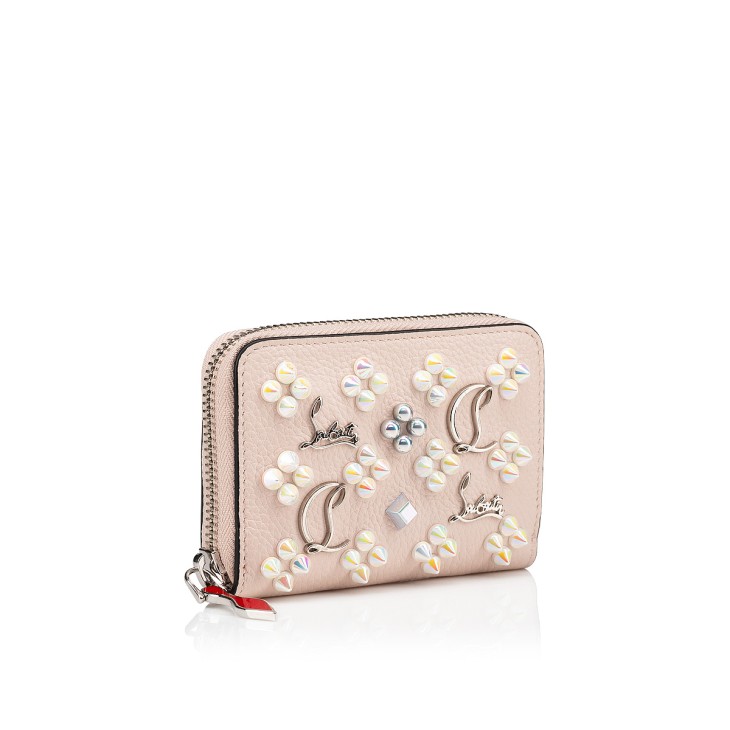Panettone - Coin purse - Grained calf leather and spikes Loubinthesky -  Leche - Christian Louboutin Canada