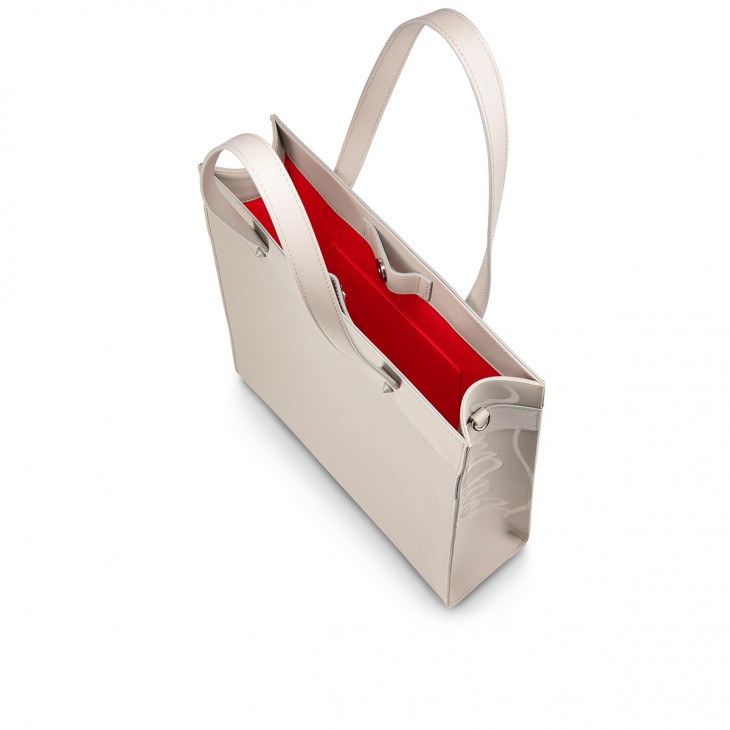 Leather tote Christian Louboutin Orange in Leather - 25300463