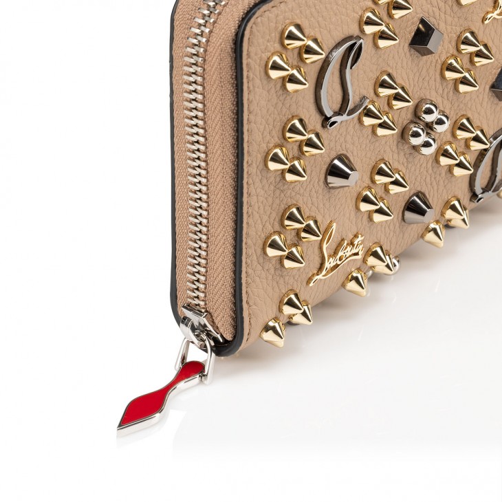 Panettone - Wallet - Grained calf leather and spikes Loubinthesky